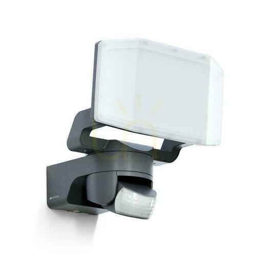 Kontrollera Steinel XLED Protect PIR 14,3W 3000K 1642lm IP54 IK03 230V antracit / plaststrålkastare med sensor