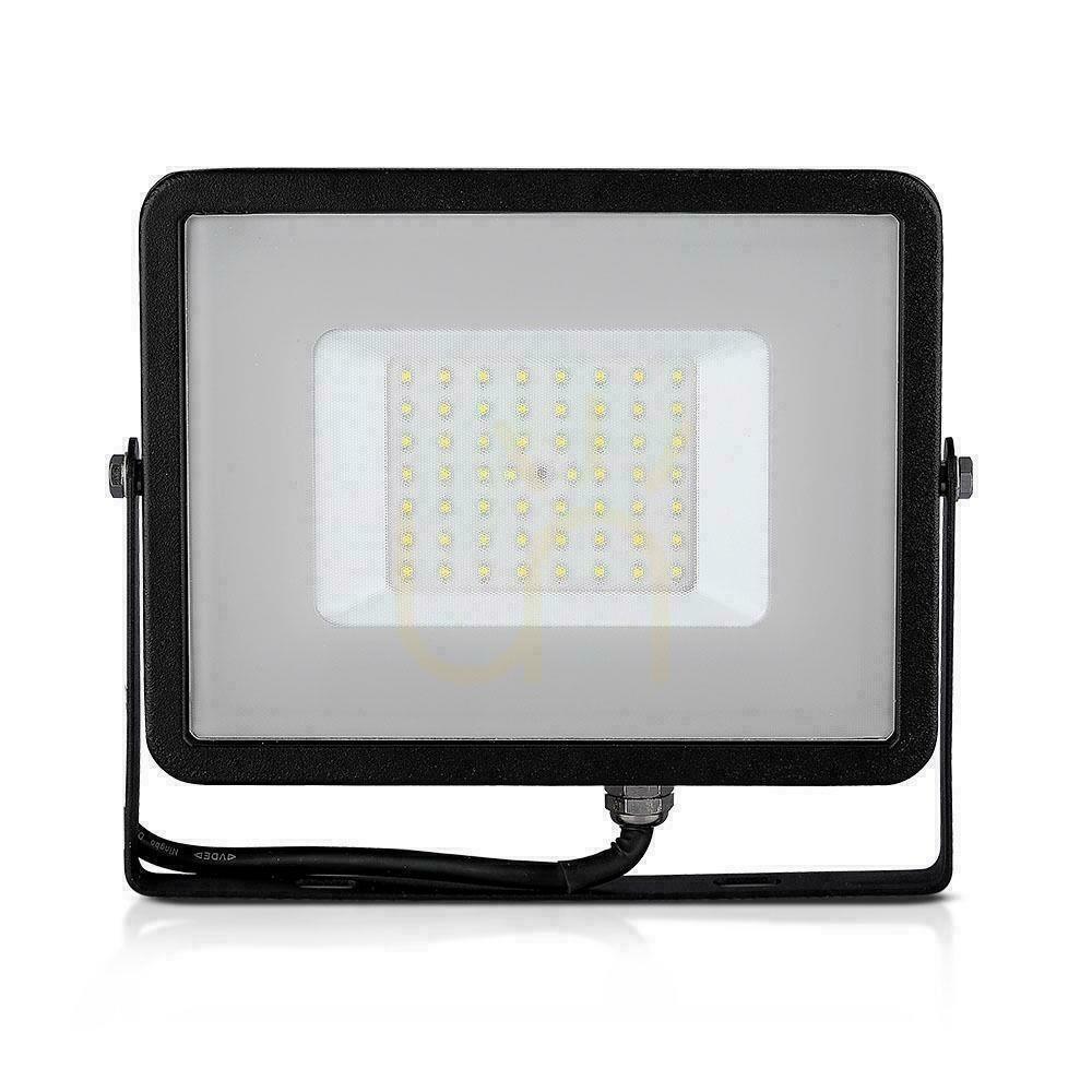 Utsikt V-TAC 50W SAMSUNG CHIP LED-projektor Svart VT-50 3000K 4000lm 5 års garanti V-TAC 50W SAMSUNG CHIP LED-projektor Svart VT-50 3000K 4000lm 5 års garanti