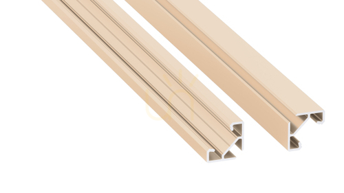 Kontrollera LUMINES LED-profil typ ajar Ljus Elfenben lackerad 2 m