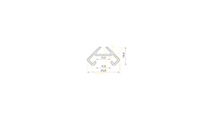 LUMINES Design+ ajar obehandlad LED-profil 2 m small 1