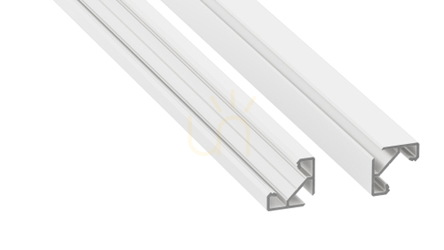 Kontrollera LED-profil LUMINES typ ajar vitlackerad 1 m