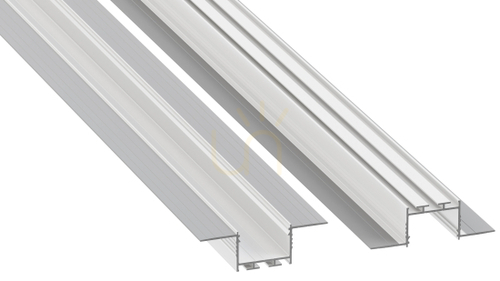 Kontrollera LED-profil LUMINES typ akin vitlackerad 1 m