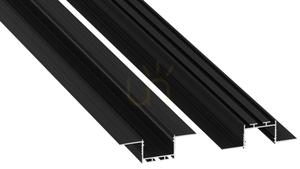 LED-profil LUMINES typ akin svart anodiserad 1 m small 0