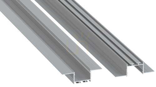Kontrollera LED-profil LUMINES typ akin silveranodiserad 2 m