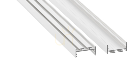 Kontrollera LED-profil LUMINES typ aria vitlackerad 2 m