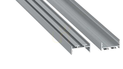 Kontrollera LED-profil LUMINES typ aria silveranodiserad 1 m