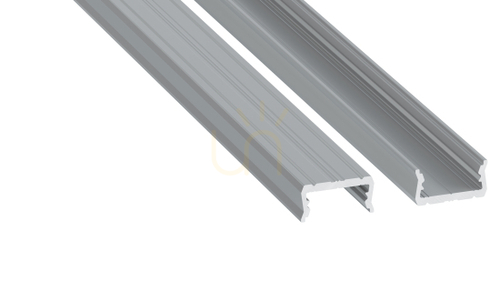 Kontrollera LED-profil LUMINES typ atom silveranodiserad 1 m