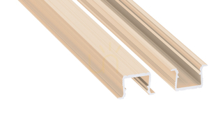 LUMINES axin infälld LED-profil, ljus elfenben RAL 1015, 2,02 m small 0