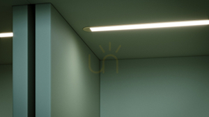 Infälld LED-profil LUMINES axin, obehandlad aluminium, 2,02 m small 3