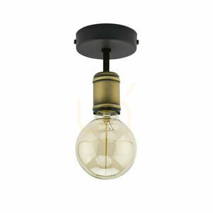 Retro taklampa 1 Svart / Patina small 0