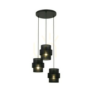 Calisto svart pendellampa 3 cirklar small 3