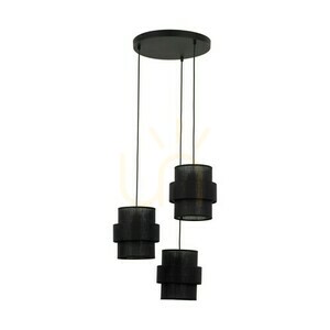 Calisto svart pendellampa 3 cirklar small 6