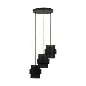 Calisto svart pendellampa 3 cirklar small 0