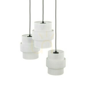 Calisto vit pendellampa 3 cirklar small 2