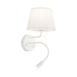 Maja Vit Vägglampa 2 E27 + G9 small 6