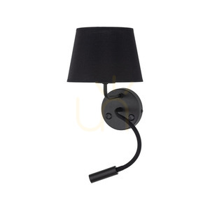 Maja Svart Vägglampa 2 E27 + G9 small 4