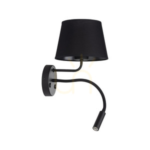 Maja Svart Vägglampa 2 E27 + G9 small 5