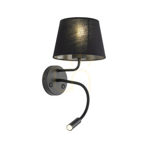 Maja Svart Vägglampa 2 E27 + G9 small 6