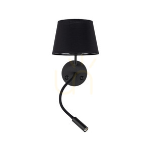 Maja Svart Vägglampa 2 E27 + G9 small 8