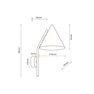 Cono Svart Vägglampa 1 small 7