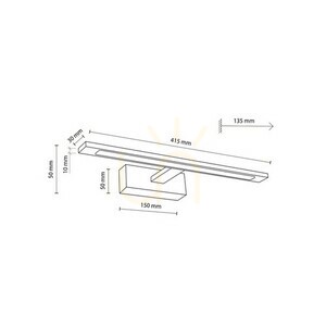 Galleri Led Krom 12 W small 4