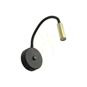 Lagos Svart/Guld Vägglampa 1 Usb small 3