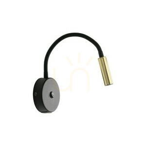Lagos Svart/Guld Vägglampa 1 Usb small 5