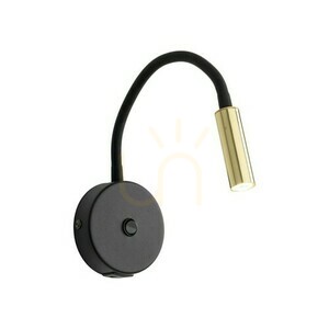Lagos Svart/Guld Vägglampa 1 Usb small 6