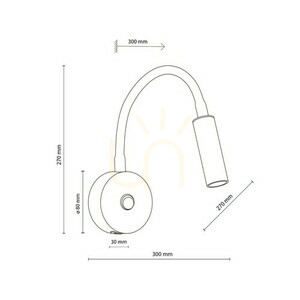 Lagos Svart/Guld Vägglampa 1 Usb small 7