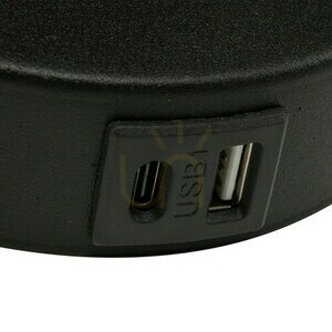 Maja Svart Vägglampa 2 E27+ G9 + Usb small 4