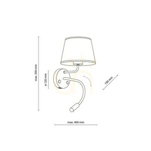 Maja Svart Vägglampa 2 E27+ G9 + Usb small 9