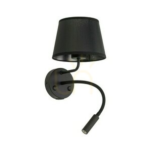 Maja Svart Vägglampa 2 E27+ G9 + Usb small 0
