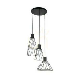 Modesto svart hängande lampa 3 Circle small 2