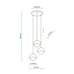 Bono Beige taklampa 3 small 15