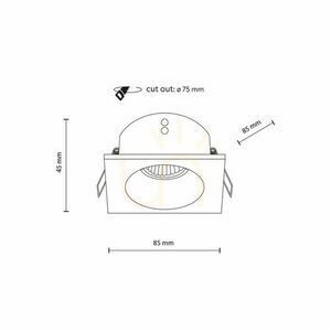 Prisma Svart Gu10 small 8