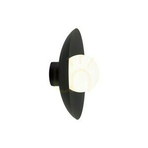 Skiffer svart glas vägglampa 1 Xg9 small 14