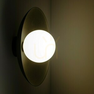 Skiffer svart glas vägglampa 1 Xg9 small 2