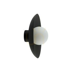 Skiffer svart glas vägglampa 1 Xg9 small 0