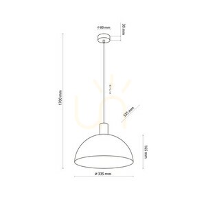 Oslo Sabia taklampa 1 Xe27 small 7