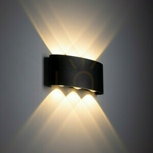Arrow Svart Led vägglampa ip 54 small 2