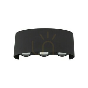 Arrow Svart Led vägglampa ip 54 small 5