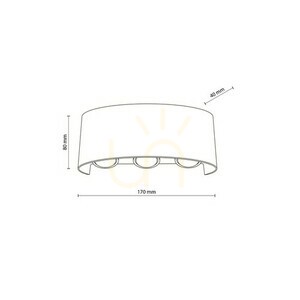 Arrow Svart Led vägglampa ip 54 small 6