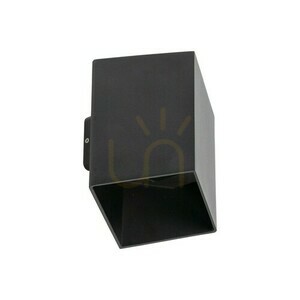 Cube Svart Led vägglampa ip 54 small 5