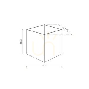 Cube Svart Led vägglampa ip 54 small 8