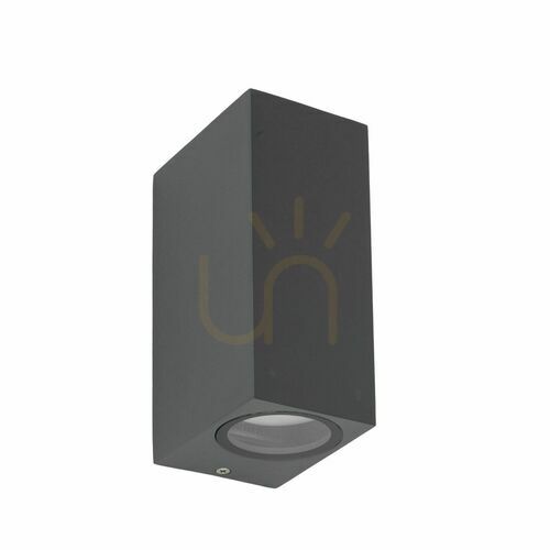 Kontrollera Axis grå vägglampa 2 Xgu10