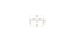 LED-profil LUMINES typ aria Rock Antracit lackad 2 m small 1