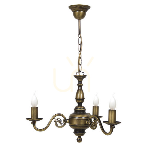 Kontrollera Elegant RETRO Ljuskrona 3 x E14 LED patina