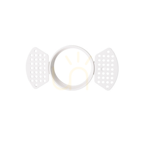 Kontrollera Infälld takarmatur Max Light SPILIO H190.02 vit aluminium Ø7,4 cm