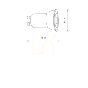 REFLECTOR LED-lampa, GU10, R35, 4W , CERAMIC 11600 Nowodvorski 5 REFLECTOR LED-lampa, GU10, R35, 4W , CERAMIC 11600 Nowodvorski small 5