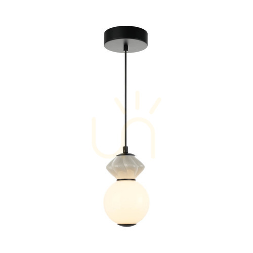 Kontrollera Italux Balos LED-pendellampa svart PND-94921-1A-BK